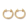 Lock Brass Huggie Hoop Earrings for Women EJEW-B056-14G-1