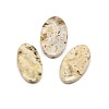 Natural Ocean Agate/Ocean Jasper Flat Oval Pendants G-L263-01-1