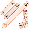 6Pcs 3 Styles Cowhide Leather Cable Straps with Golden Metal Snap Button FIND-CL0001-73A-1