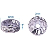 304 Stainless Steel Rhinestone Bead Spacers STAS-PH0001-02P-2