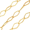 Rack Plating Brass Rhombus Link Chains CHC-N009-04G-1
