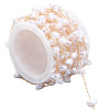 5M ABS Imitation Pearl Beaded Chains CHC-SC0001-14KCG-1