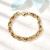 304 Stainless Steel Mesh Chain Bracelets for Women BJEW-B140-02G-2