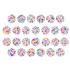 Craftdady 1300Pcs 26 Style Opaque White Acrylic Beads SACR-CD0001-02-1