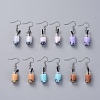 Glass Imitation Bubble Tea Bottle Dangle Earrings EJEW-JE04029-1