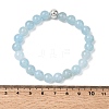 Natural Quartz(Dyed) Stretch Bracelets BJEW-JB01699-05-3