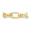 Brass Fold Over Clasps KK-K389-020G-1