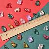40Pcs Christmas Theme Transparent Glass Beads GLAA-FS0001-87B-4