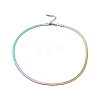 304 Stainless Steel Flat Snake Chain Necklace for Men Women NJEW-E093-02MC-02-1