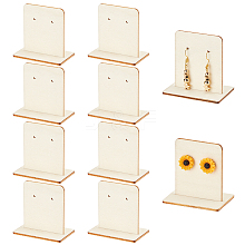 Wooden Single Pair Earring Display Card Holder EDIS-WH0021-35