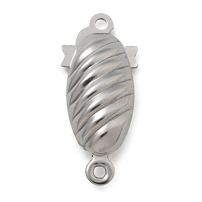 304 Stainless Steel Box Clasps STAS-M084-02C-P-1