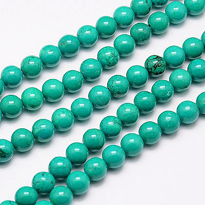 Natural Magnesite Beads Strand TURQ-G096-10mm-1