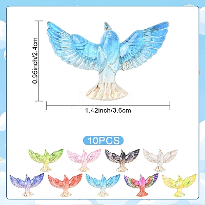 10Pcs Transparent Resin Cabochons FIND-YW0008-82-1