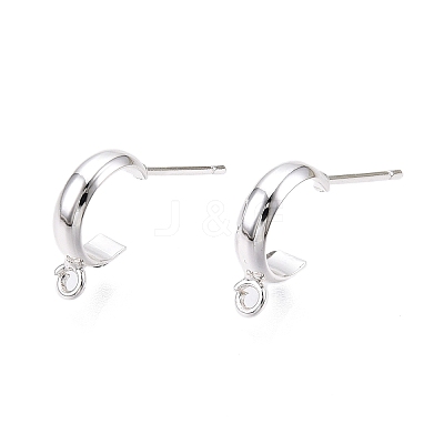 Brass Ear Stud Findings KK-WH20013-03S-1