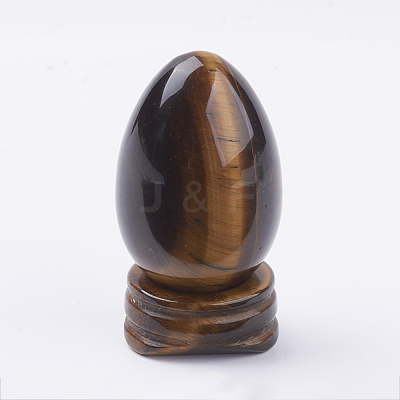 Natural Tiger Eye Display Decorations DJEW-G018-02-1