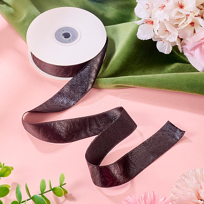 1 Roll Imitation Leather Polyester Ribbon LC-TA0001-02F-1
