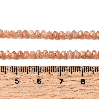 Natural Gold Sunstone Beads Strands G-K376-I06-3x4mm-1