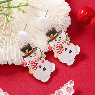 Christmas Acrylic Stud Earrings SK8065-15-1