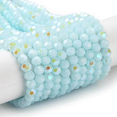 Opaque Glass Beads Strands EGLA-A035-P4mm-L10-1