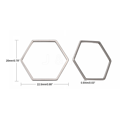Tarnish Resistant 304 Stainless Steel Linking Ring STAS-S079-24A-1