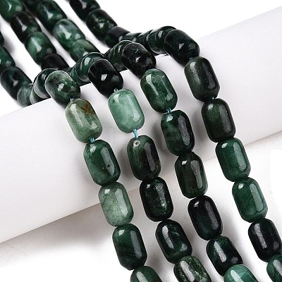 Natural Fuchsite Beads Strands G-G980-34B-1