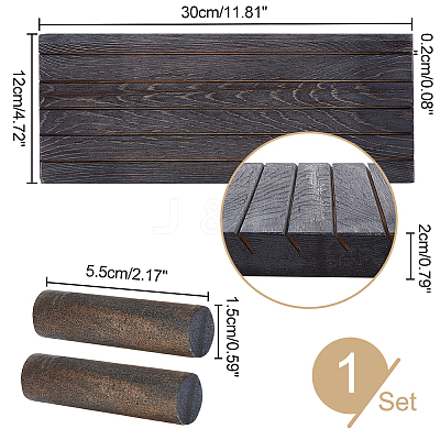 Wood Earring Display Stands EDIS-WH0021-36A-1
