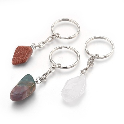 Natural Gemstone Keychain X-KEYC-JKC00159-M-1