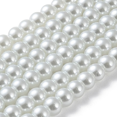 Glass Pearl Beads Strands HY-8D-B01-1
