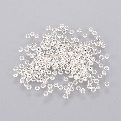 Brass Crimp Beads KK-L020-S-1
