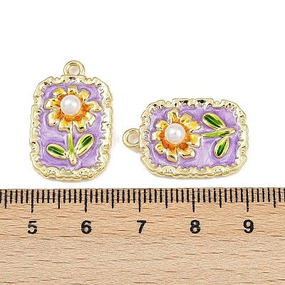 Alloy Enamel Pendants PALLOY-P311-01C-G-1