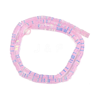 Electroplate Glass Beads Strands GLAA-B023-01A-11-1