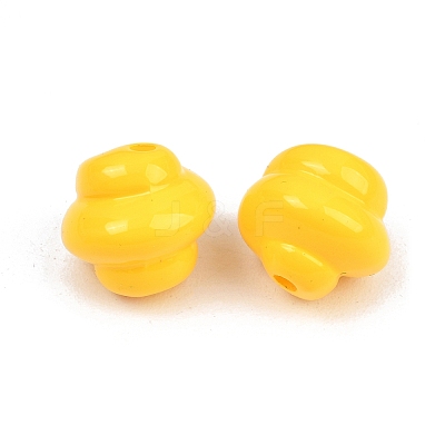 Opaque Acrylic Beads OACR-H034-39B-1