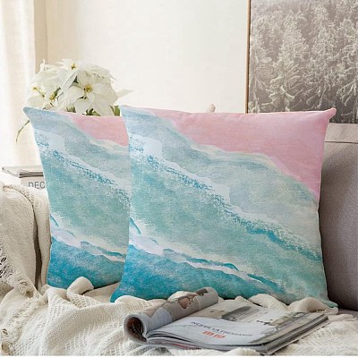 Square Polyester Pillow Case LS-AJEW-WH20080-67A-1