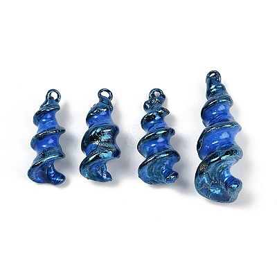 Spray Painted Natural Trochus Shell Pendants SHEL-K006-48-1