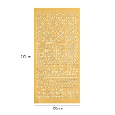 Letter PVC Adhesive Waterproof Stickers Self-Adhesive Stickers PW-WGB281D-01-1