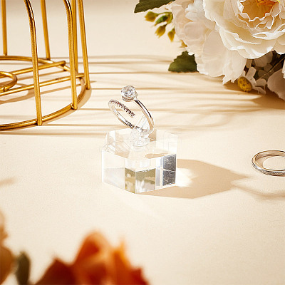 Acrylic Finger Ring Display Holders RDIS-WH0020-02A-01-1