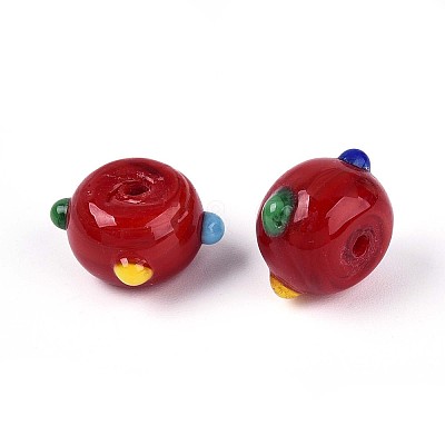 Handmade Lampwork Bumpy Beads LAMP-ZX003-07-02-1