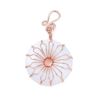 Natural & Synthetic Gemstone Big Pendants G-P459-01G-1