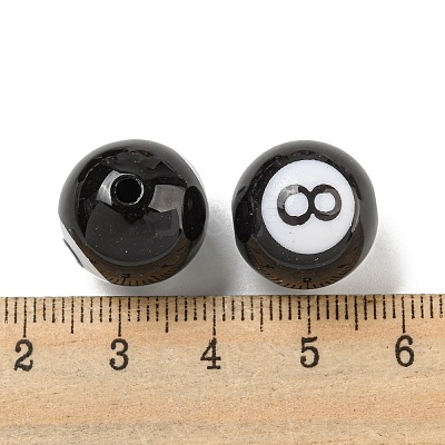 Opaque Acrylic Beads SACR-G039-01A-1