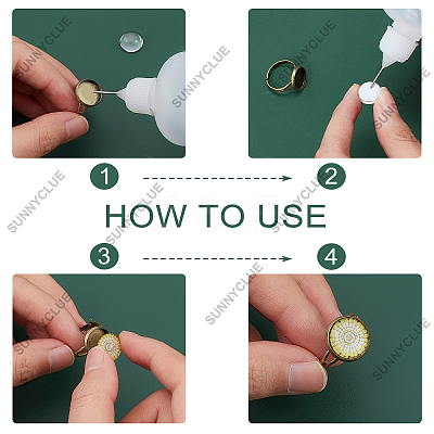 DIY Half Round Adjustable Ring Making Kit DIY-SC0019-86-1
