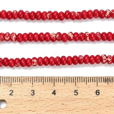 Synthetic Imperial Jasper Beads Strands G-L635-A09-4x2mm-01-1