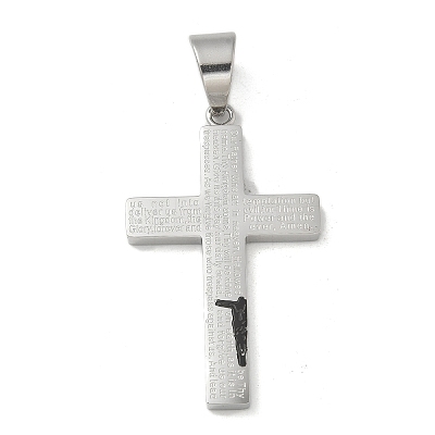 304 Stainless Steel Pendants STAS-G346-22PEB-1