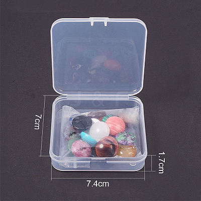 18 Kinds Natural & Synthetic Gemstone Cabochons G-PH0034-24-1