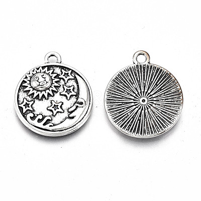 Tibetan Style Alloy Pendant Enamel Settings TIBE-S323-006AS-RS-1