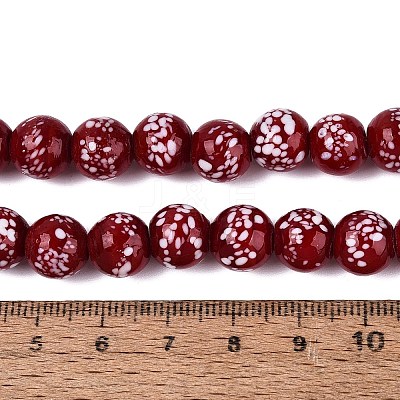 Handmade Lampwork Beads Strands LAMP-Q041-11G-1