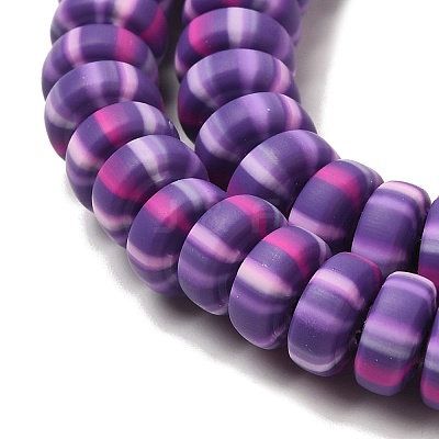 Polymer Clay Beads Strands CLAY-H006-02N-1
