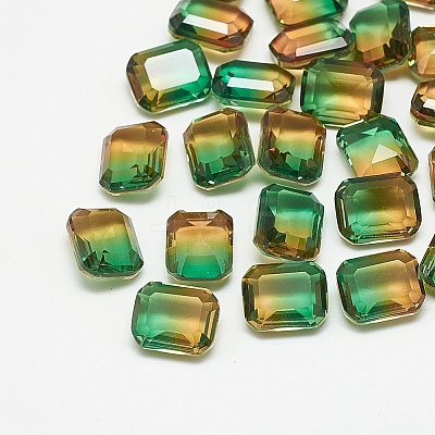 Pointed Back Glass Rhinestone Cabochons RGLA-T079-6x8-002TO-1