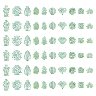 100G Pearlized Opaque Acrylic Beads OACR-TA0004-32B-1