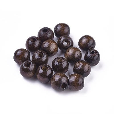 Dyed Natural Wood Beads WOOD-Q006-16mm-06-LF-1