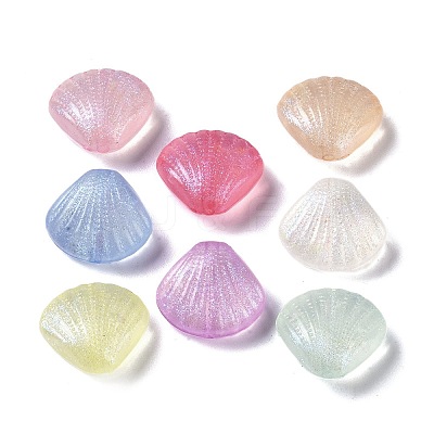 Luminous Transparent Acrylic Beads OACR-G033-06E-1